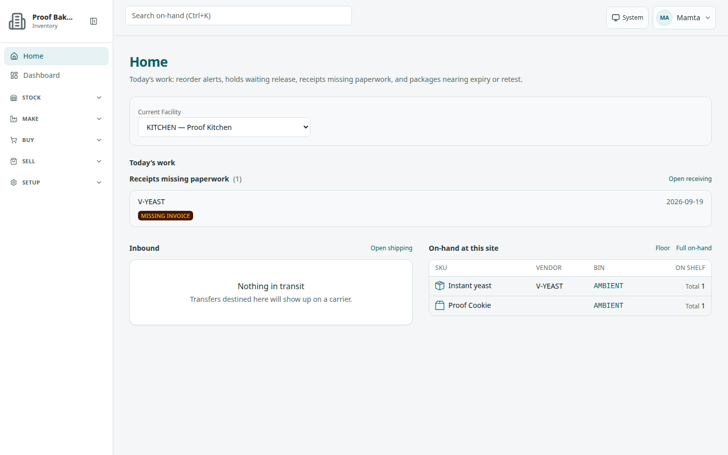 Home page in the Light theme with the theme button at top right.